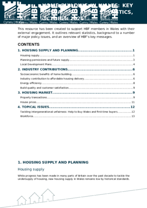 Key Messages and Statistics Wales