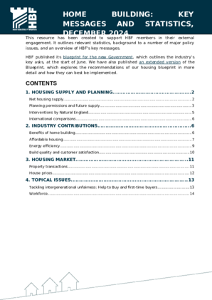 Key Messages and Statistics: December 2024