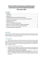 HBF submission to Public Accounts Committee on building safety remediation - December 2024
