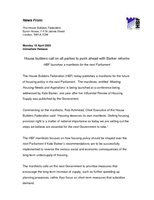 HBF Manifesto Press Release 18 April 2005