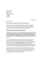 HBF Response Brent Draft Affordable Housing SPG