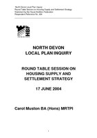 North Devon RTS Statement for Housing Supply and Strategy