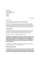 HBF Response to Lewisham Draft Affordable Housing SPG