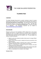 Planning fees Briefing Paper