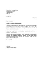 Defra consultation Review of waste strategy covering letter 9 May 2006 2006