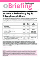 Increase in Redundancy Pay and Tribunal Limits Jan 07