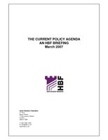 Policy Agenda HBF Briefing March 2007