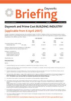 Dayworks and Prime Cost Building Industry Apr 07