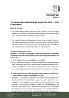 YDNP Local Plan Ei P Matter 3 Hearing Statement -HBF Jun16