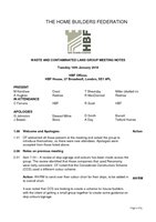 HBF Waste and Contaminated Land Meeting Notes 16.01.18