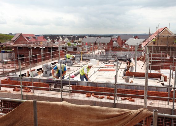 Construction work on a Redrow site